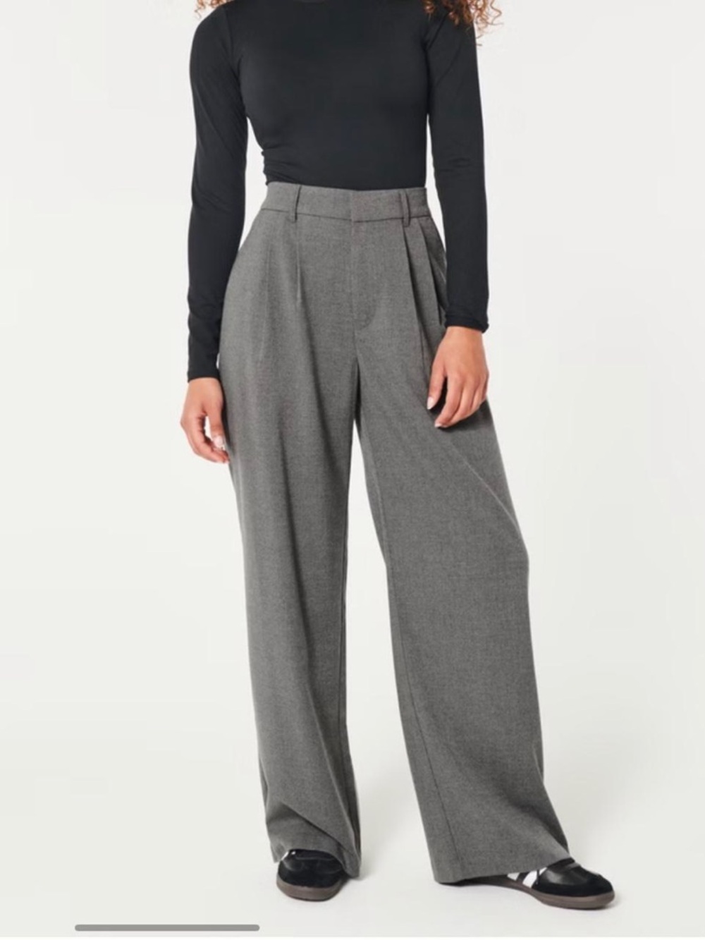 Hollister Livvy ultra high rise linen blend wide leg pant